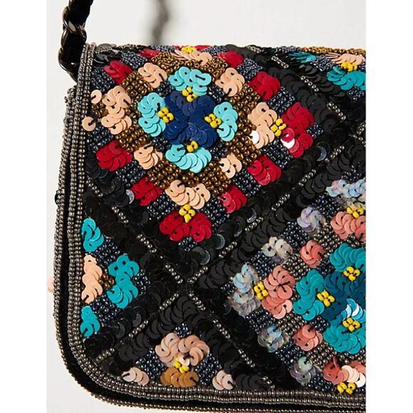 Anthropologie Sequin Embellished Clutch Multicolor - Picture 2 of 9